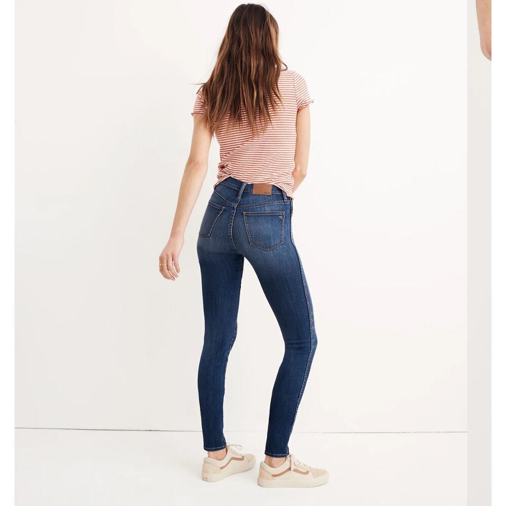 Madewell 10" High-Rise Skinny Blue Jeans Danny Wash TENCEL Denim Edition 25” XS